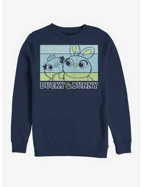 Disney Pixar Toy Story 4 Ducky And Bunny Navy Blue Sweatshirt, , hi-res