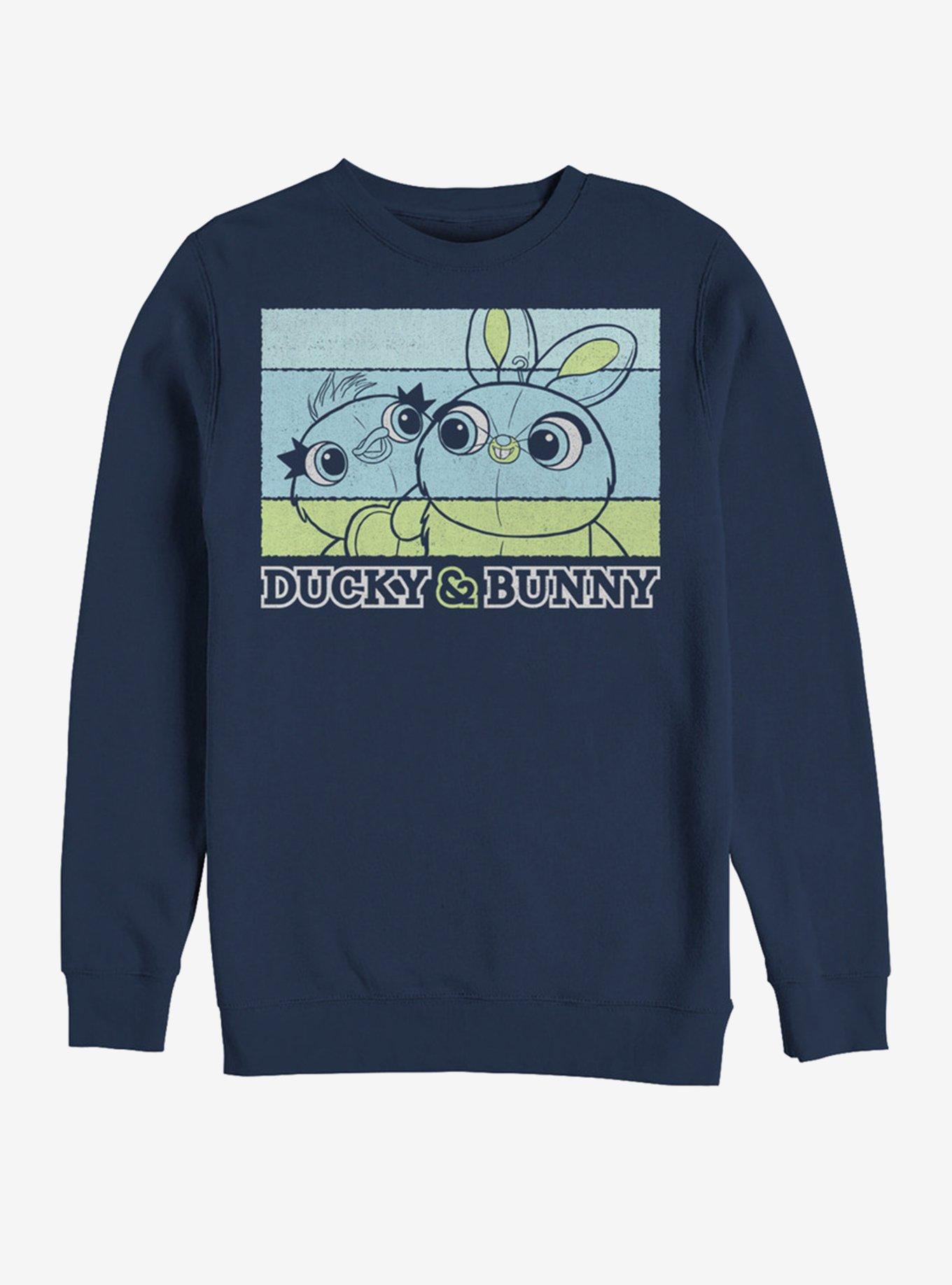 Disney Pixar Toy Story 4 Ducky And Bunny Navy Blue Sweatshirt, NAVY, hi-res