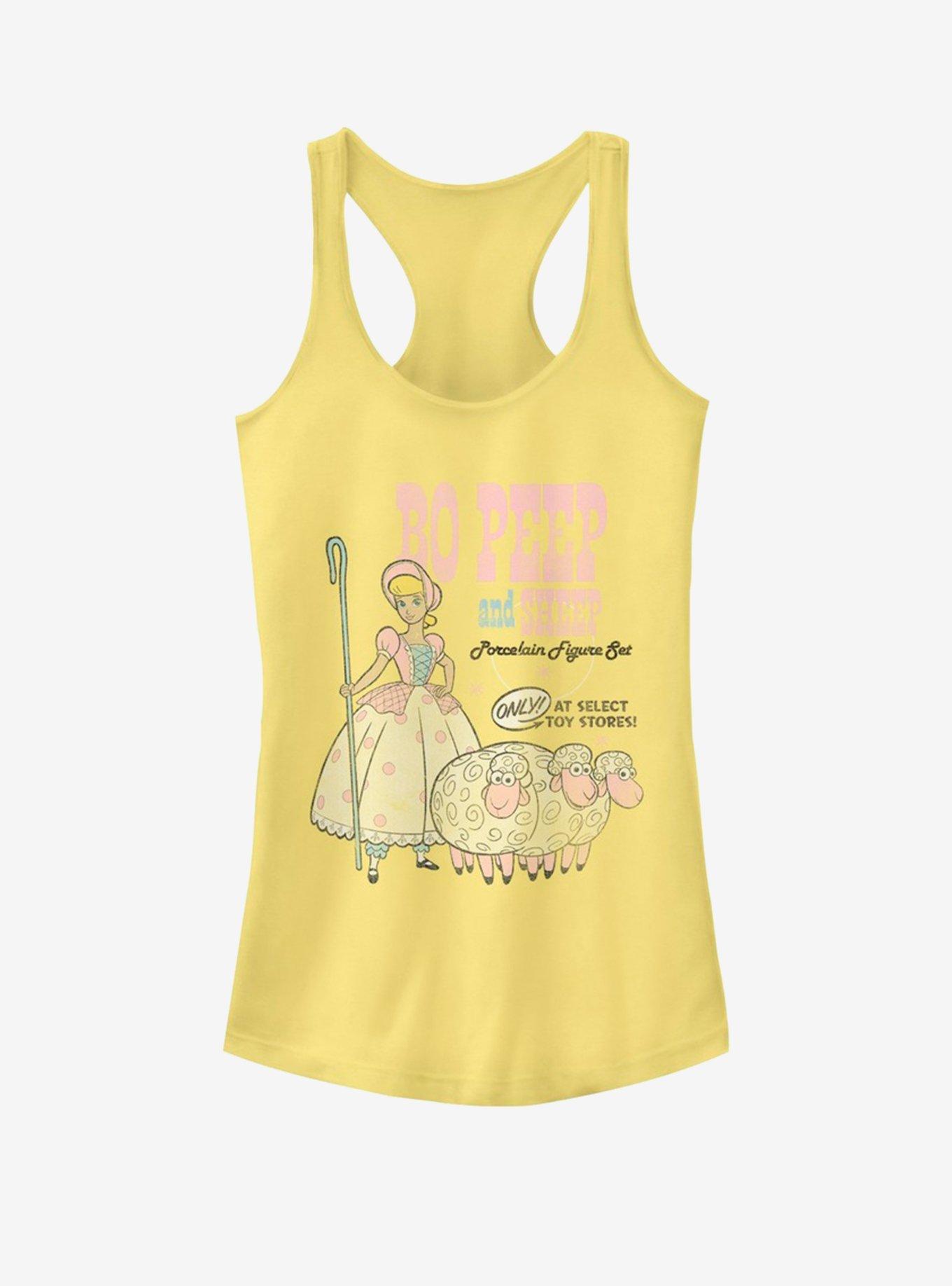Disney Pixar Toy Story 4 Bo Peep And Sheep Girls Banana Yellow Tank Top, , hi-res