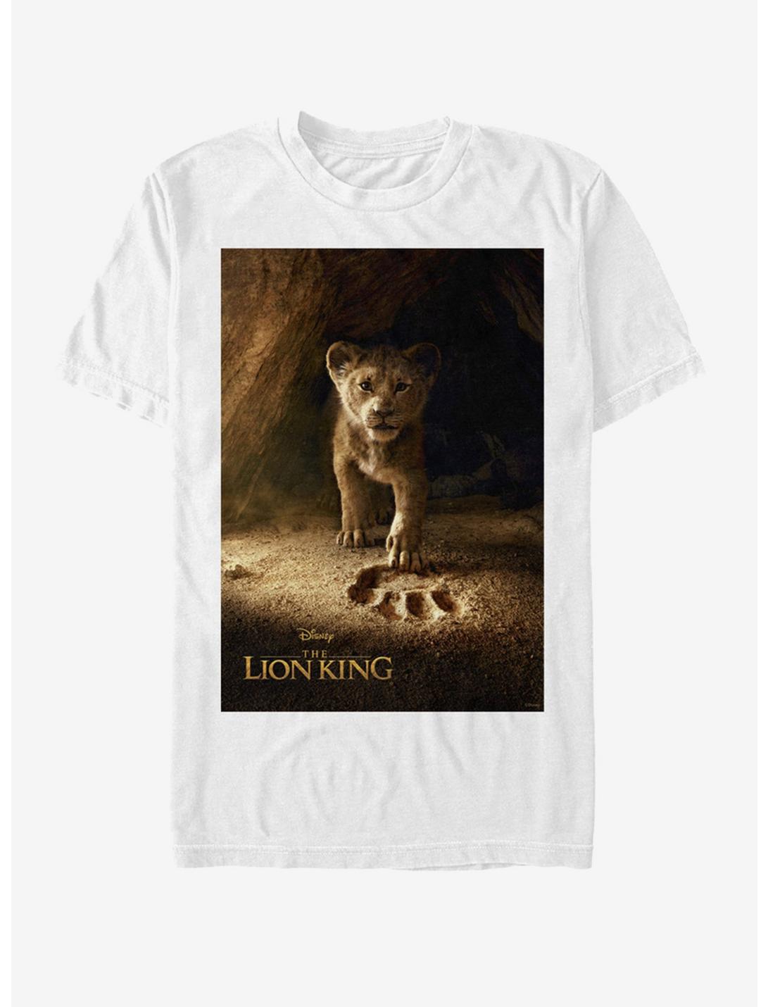Disney The Lion King 2019 Simba Poster White T-Shirt, , hi-res