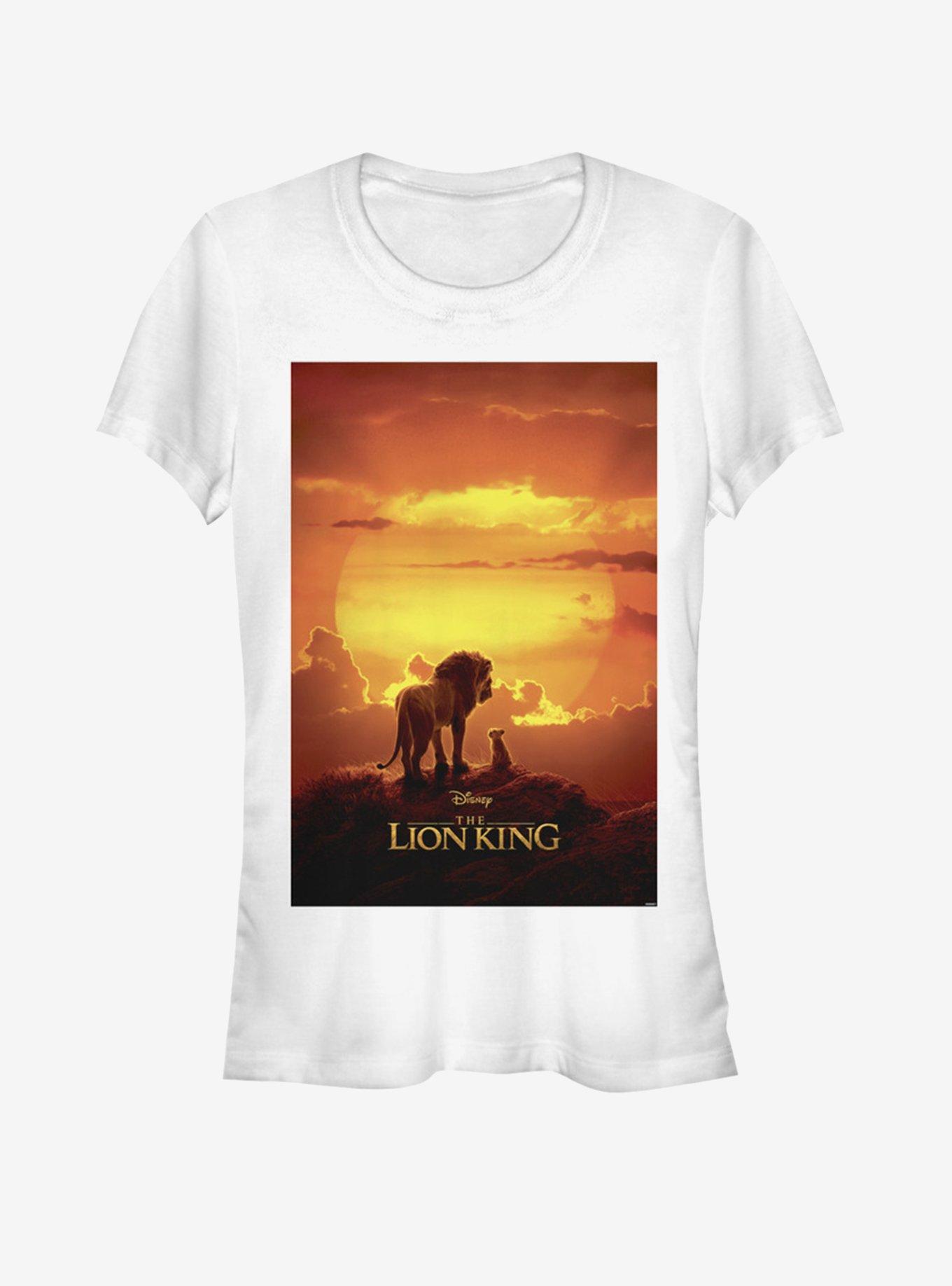 Disney The Lion King 2019 Pride Rock Poster Girls White T-Shirt, WHITE, hi-res