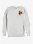 Disney Pixar Toy Story 4 Chest Color Logo White Sweatshirt, WHITE, hi-res