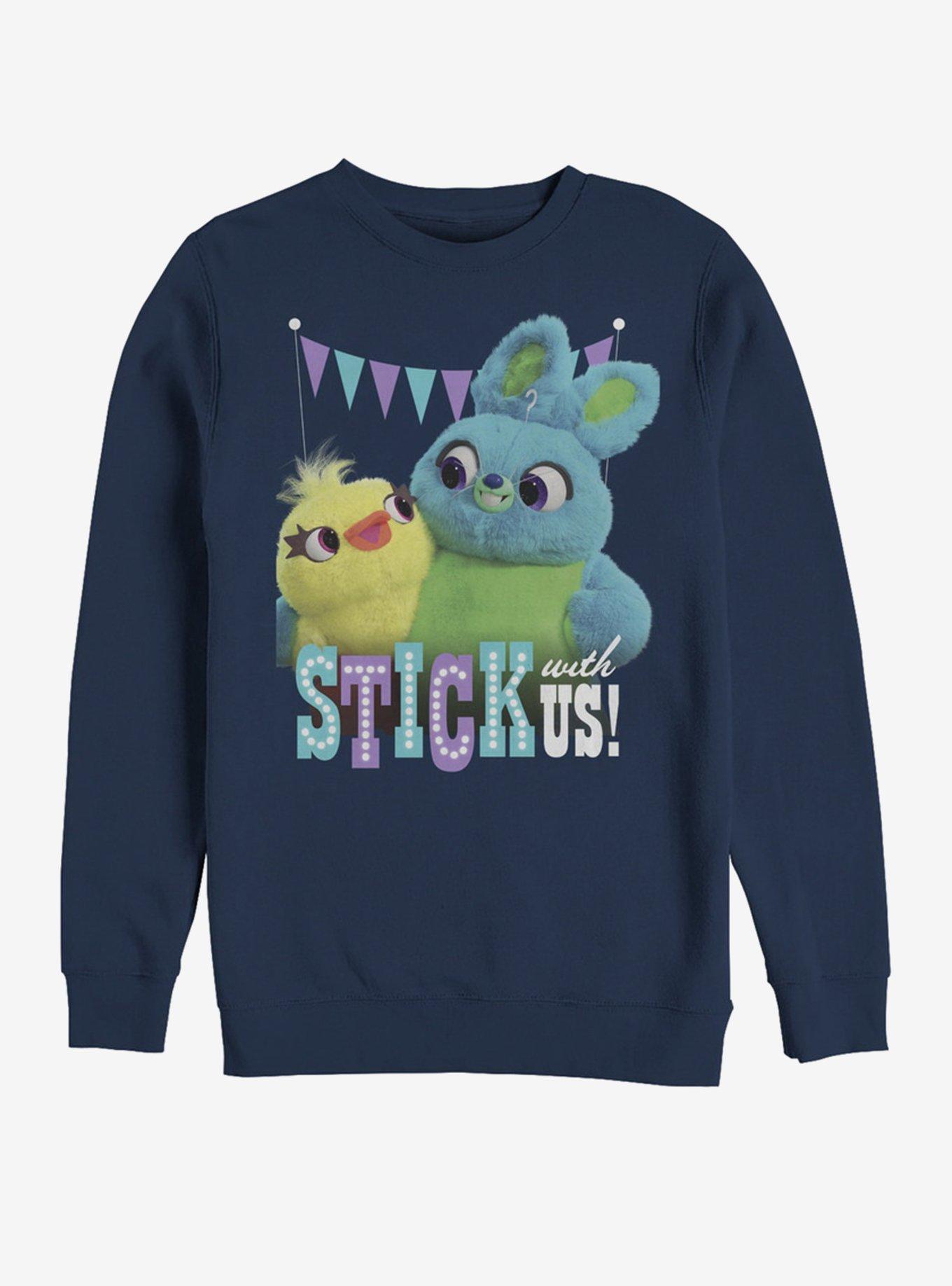 Disney Pixar Toy Story 4 Stick With Us Navy Blue Sweatshirt, NAVY, hi-res