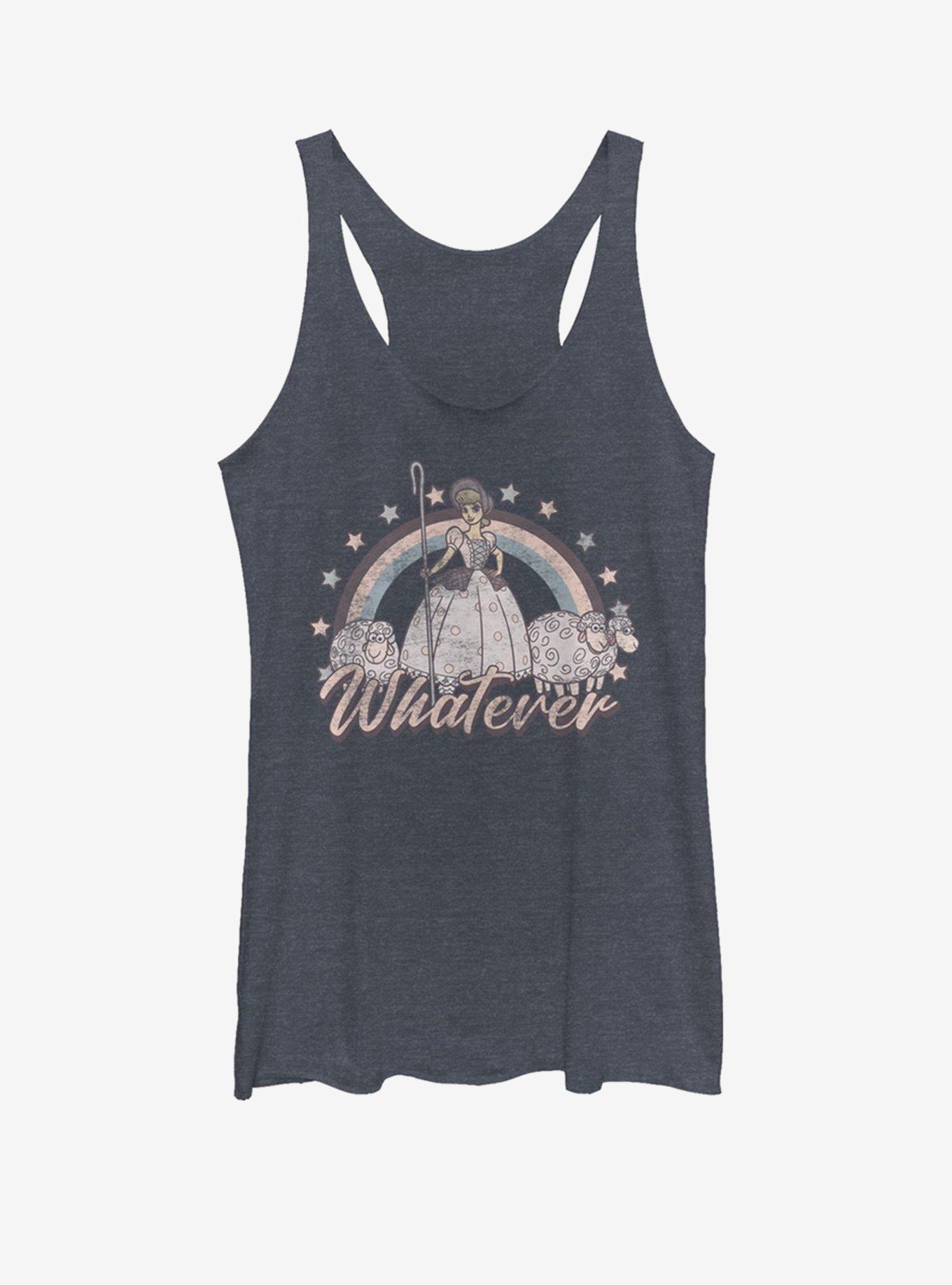 Disney Pixar Toy Story 4 Rain Bo Peep Girls Navy Blue Heathered Tank Top, , hi-res