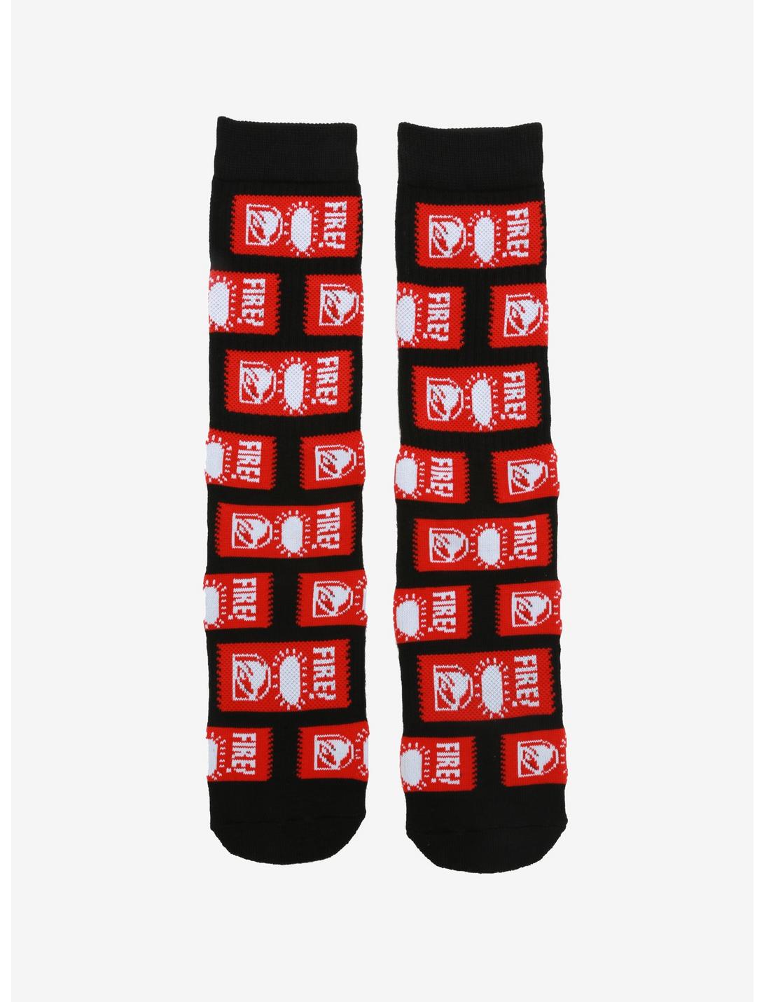 Taco Bell Fire Sauce Crew Socks - BoxLunch Exclusive, , hi-res