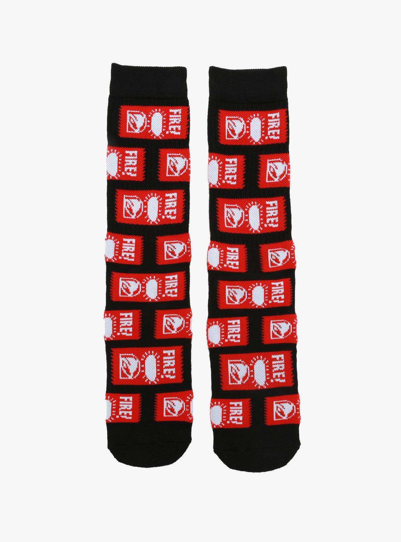 Taco Bell Fire Sauce Crew Socks - BoxLunch Exclusive, , hi-res