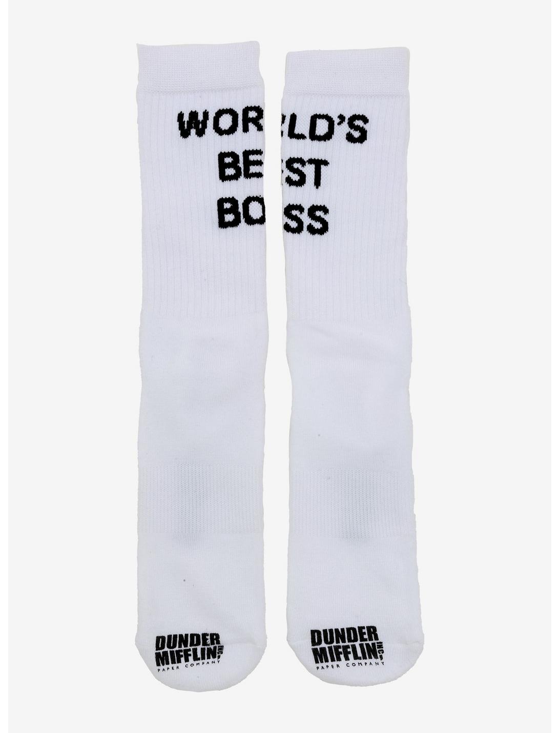 The Office World's Best Boss Crew Socks - BoxLunch Exclusive, , hi-res