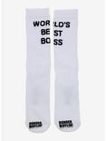 The Office World's Best Boss Crew Socks - BoxLunch Exclusive, , hi-res