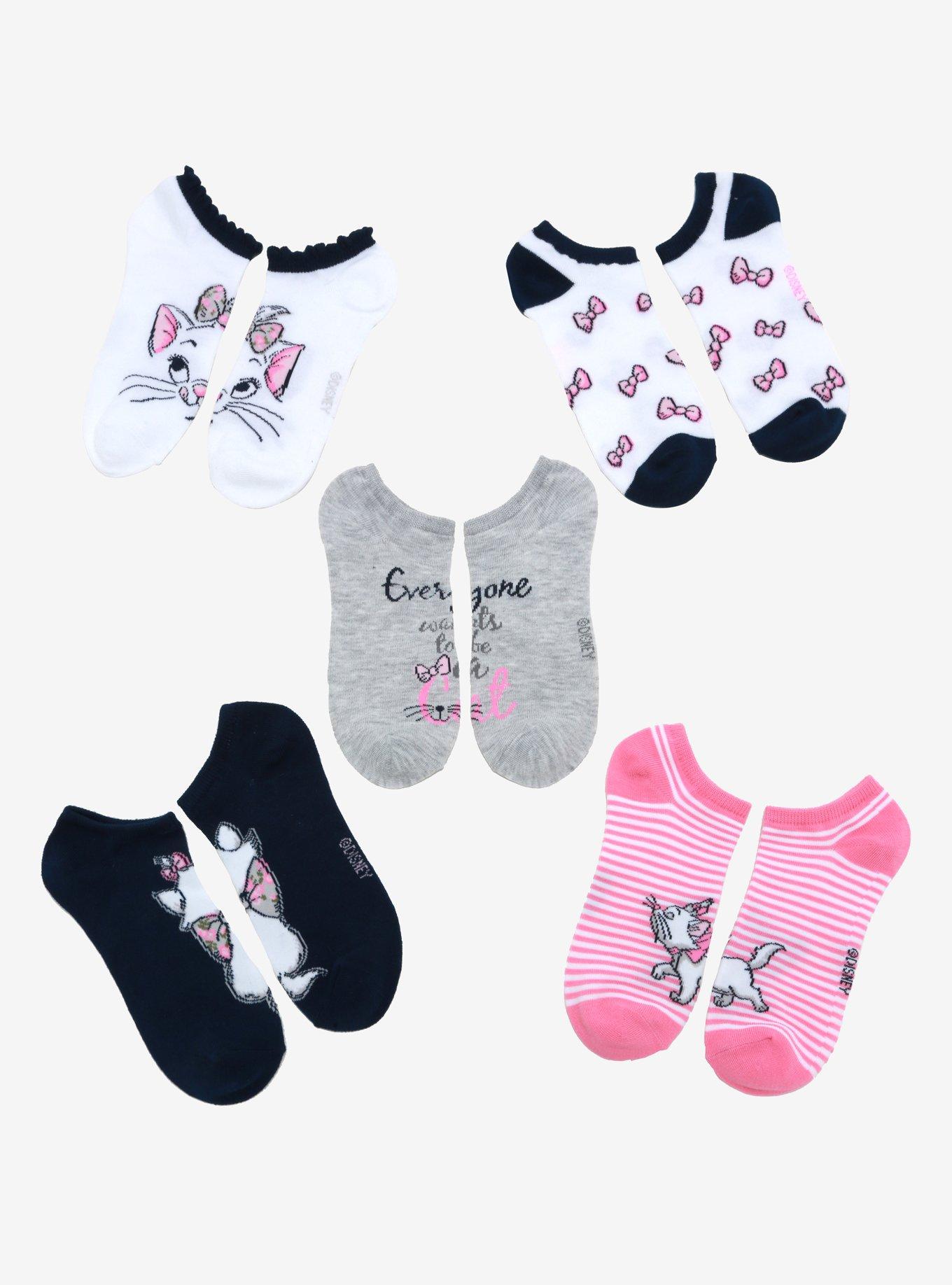 Disney The Aristocats Marie Ankle Sock Set - BoxLunch Exclusive, , hi-res