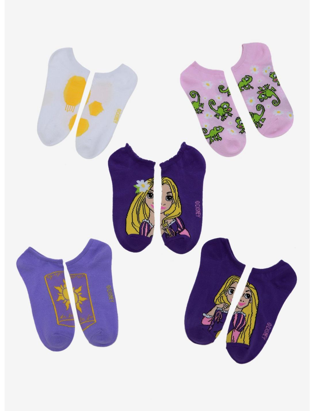 Disney Tangled Rapunzel and Pascal Ankle Sock Set - BoxLunch Exclusive, , hi-res