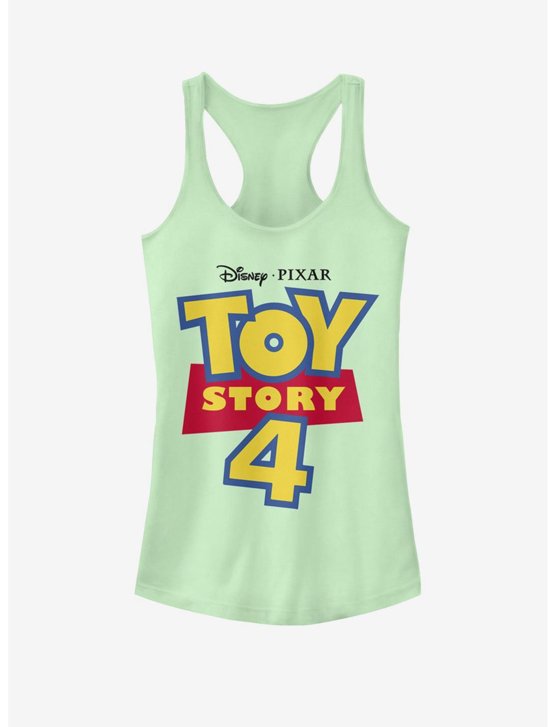 Disney Pixar Toy Story 4 Full Color Logo Girls Mint Green Tank Top, MINT, hi-res