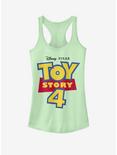 Disney Pixar Toy Story 4 Full Color Logo Girls Mint Green Tank Top, MINT, hi-res