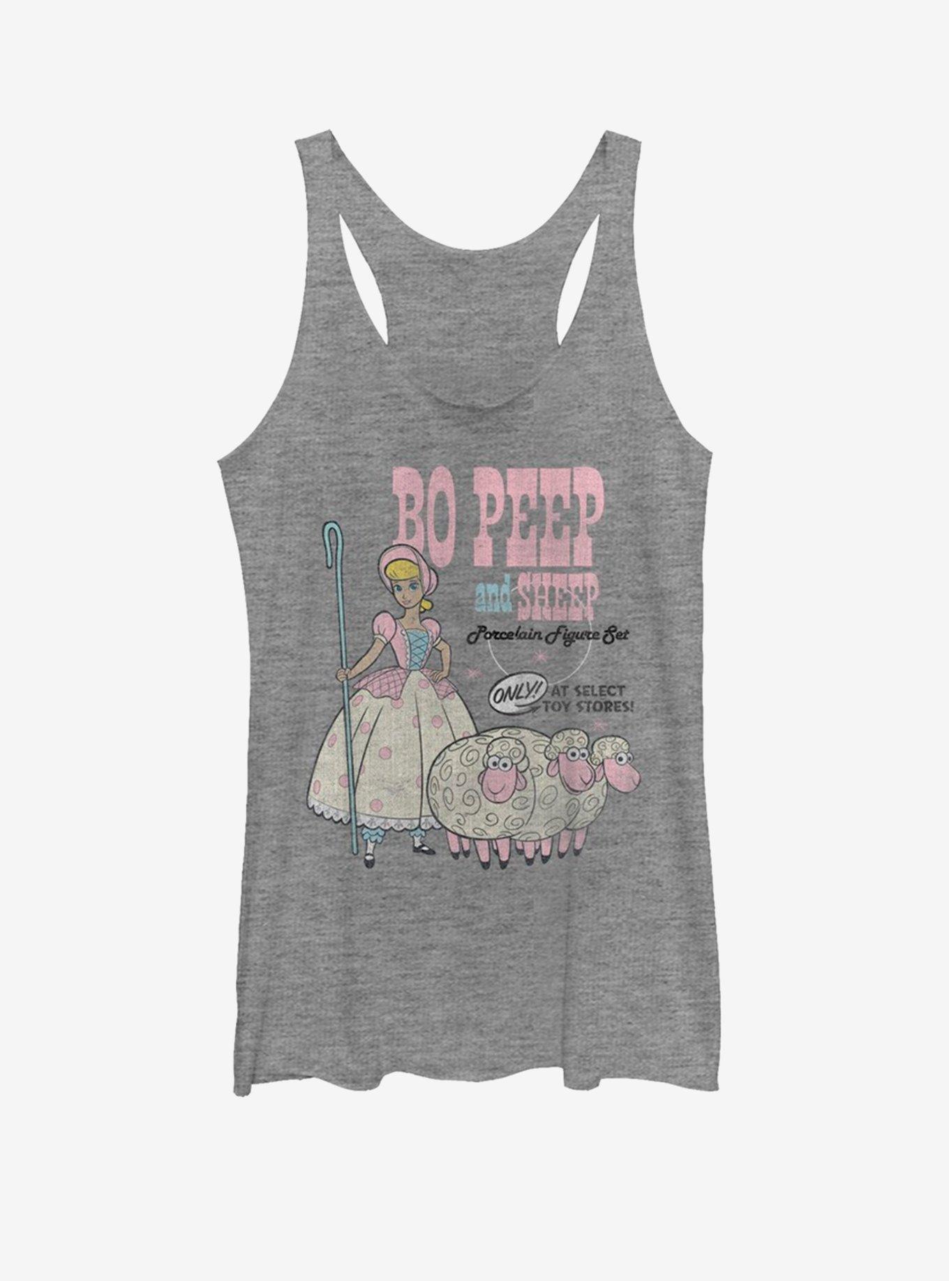 Disney Pixar Toy Story 4 Bo Peep And Sheep Girls Grey Heathered Tank Top, , hi-res