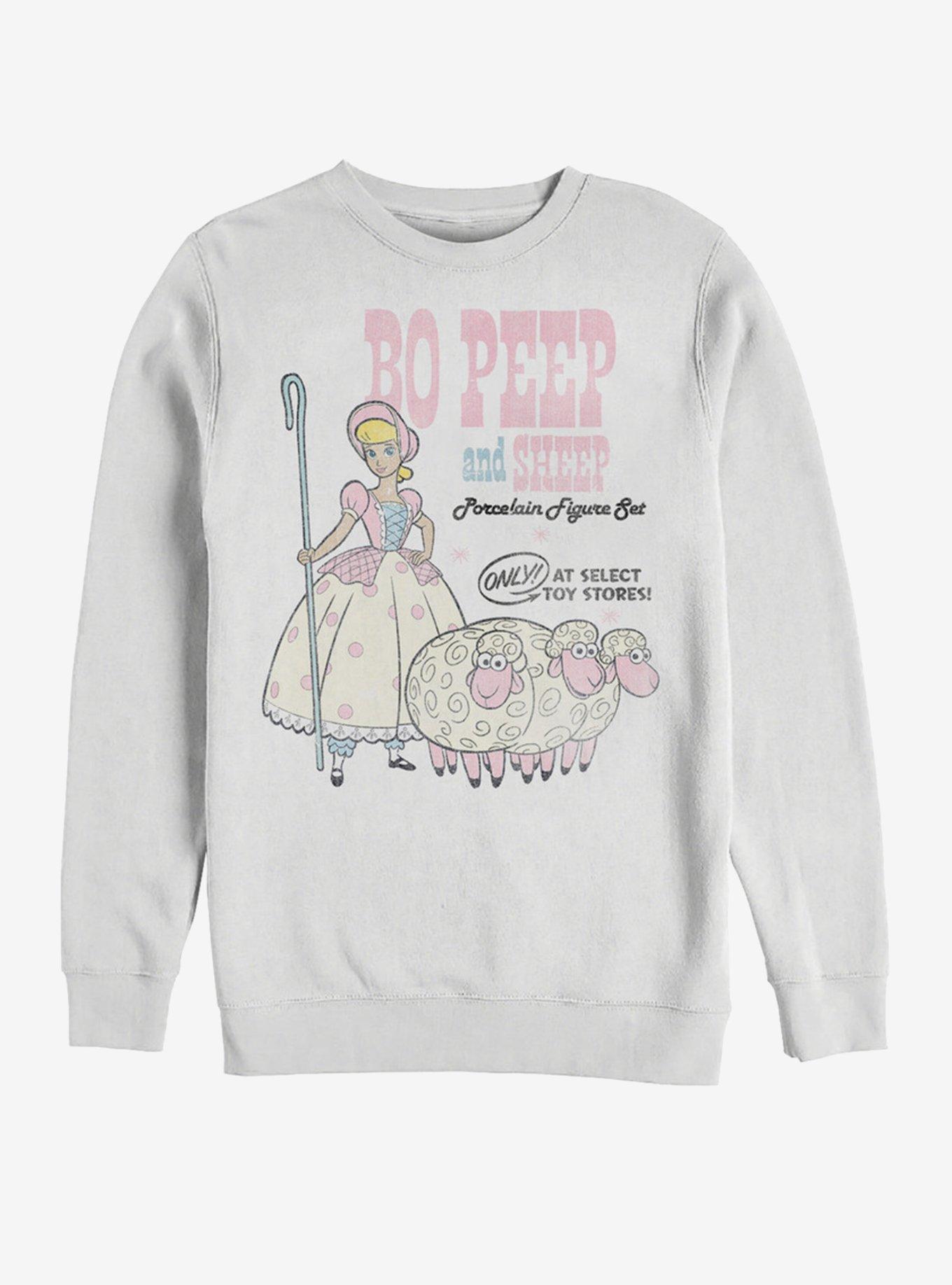 Disney Pixar Toy Story 4 Bo Peep And Sheep White Sweatshirt, WHITE, hi-res