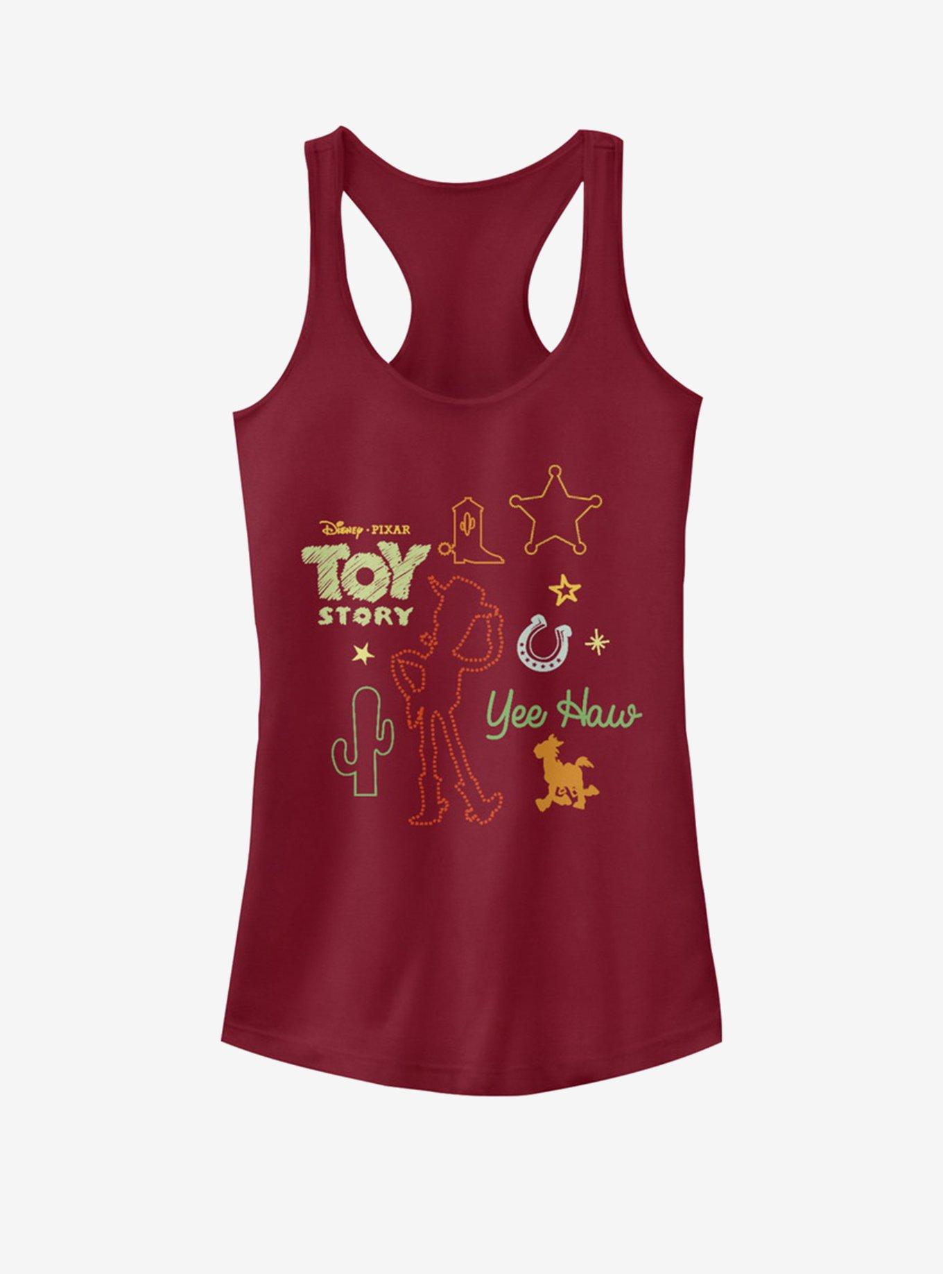 Disney Pixar Toy Story 4 Folk Story Girls Scarlet Red Tank Top, SCARLET, hi-res