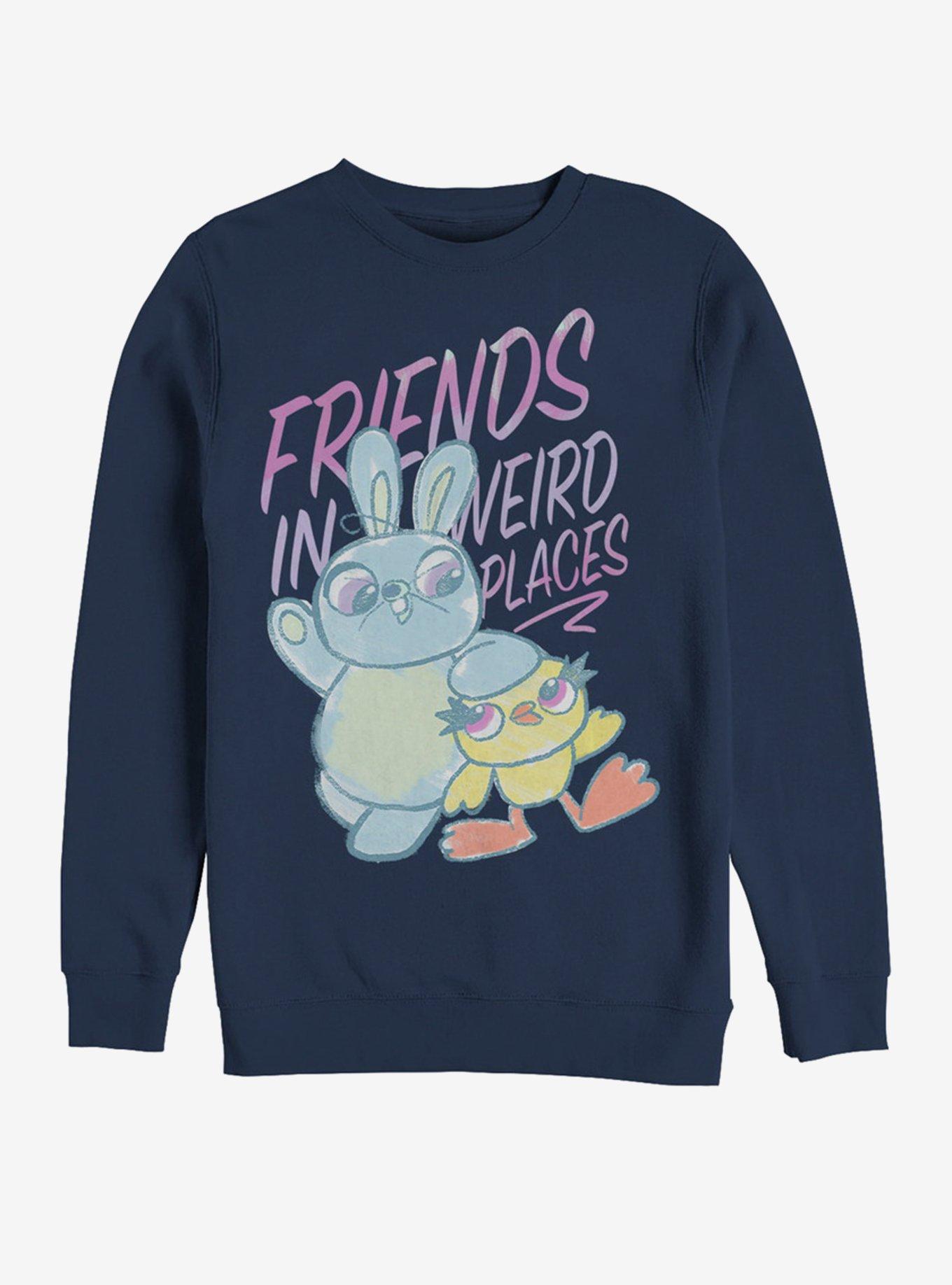 Disney Pixar Toy Story 4 Friends Sketch Navy Blue Sweatshirt, NAVY, hi-res