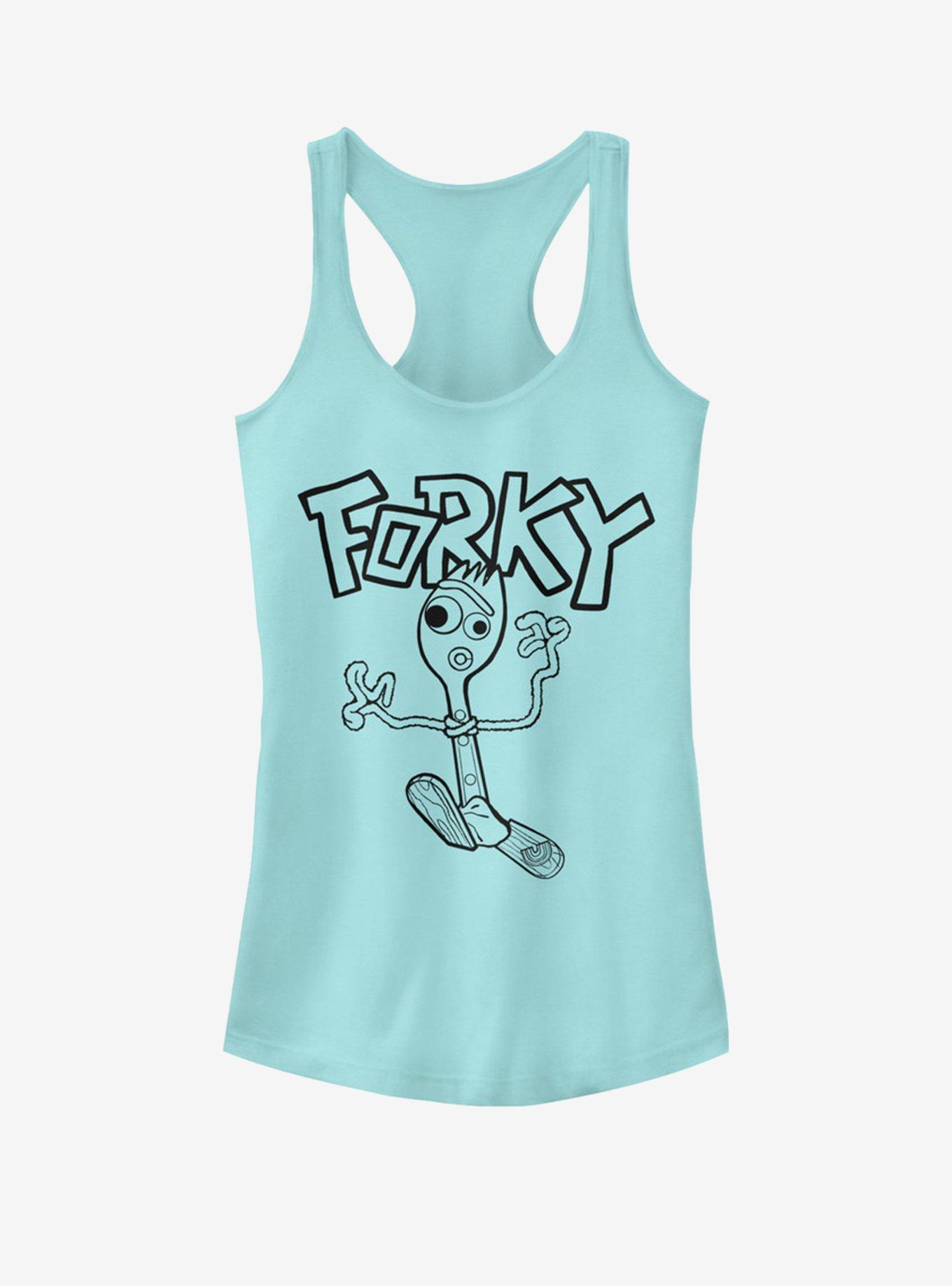 Disney Pixar Toy Story 4 Doodle Fork Girls Cancun Blue Tank Top, CANCUN, hi-res