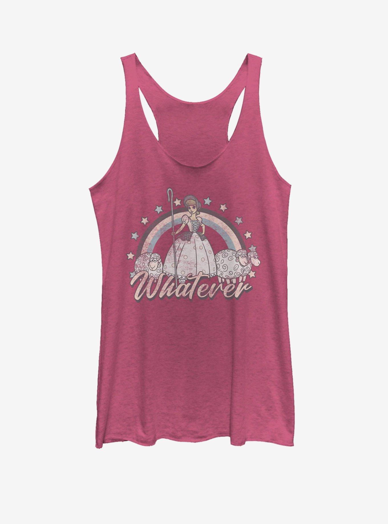 Disney Pixar Toy Story 4 Rain Bo Peep Girls Pink Heathered Tank Top, , hi-res