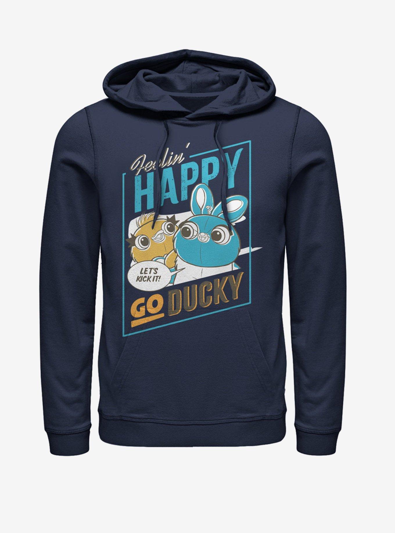 Disney Pixar Toy Story 4 Happy Go Ducky Navy Blue Hoodie