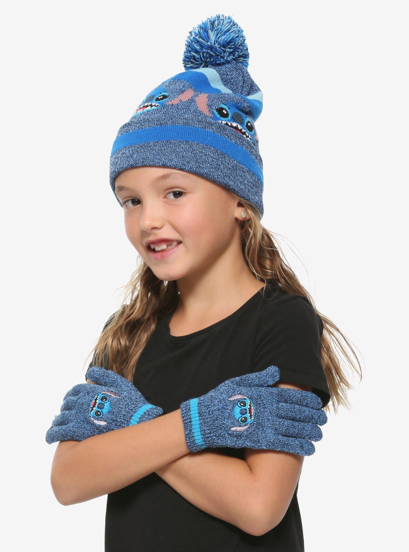 Stitch kids beanie and Gloves