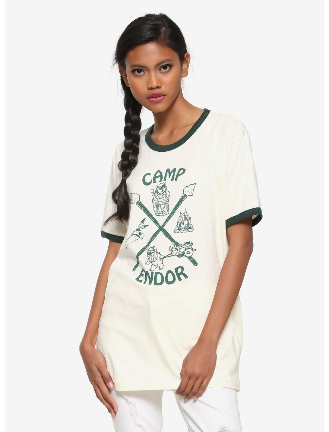 Our Universe Star Wars: Ewoks Camp Endor Ringer T-Shirt, MULTI, hi-res