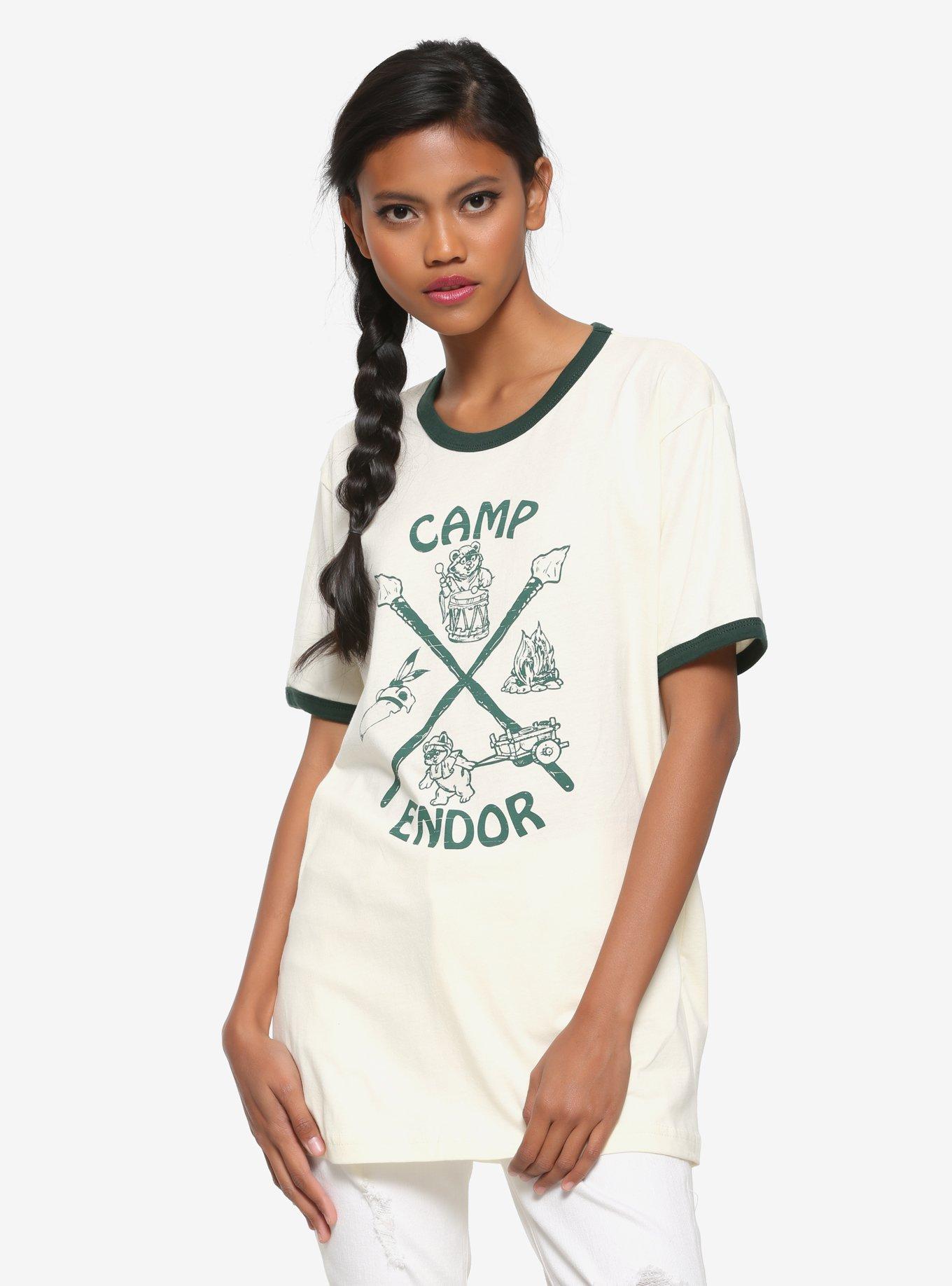 Our Universe Star Wars: Ewoks Camp Endor Ringer T-Shirt, MULTI, hi-res