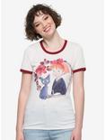 Studio Ghibli Kiki's Delivery Service Watercolor Girls Ringer T-Shirt, MULTI, hi-res