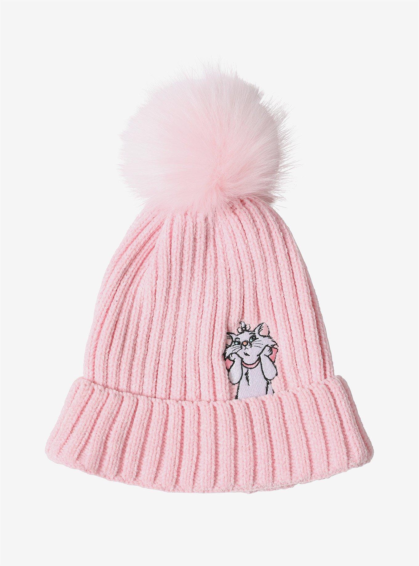 Disney The Aristocats Marie Peek-a-Boo Chenille Pom Cuff Beanie - BoxLunch Exclusive, , hi-res