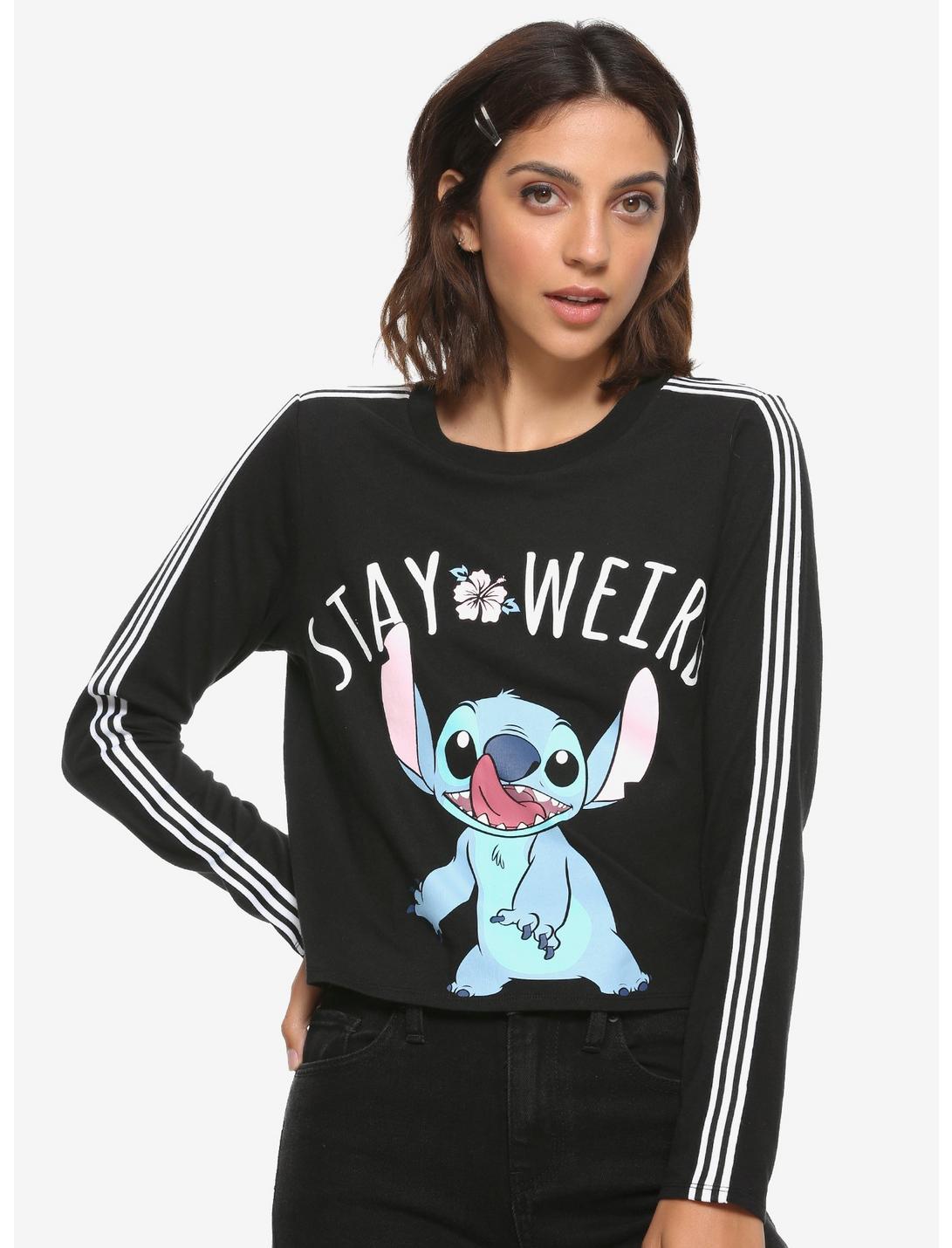 Disney Lilo & Stitch Stay Weird Girls Long-Sleeve Tape T-Shirt, MULTI, hi-res