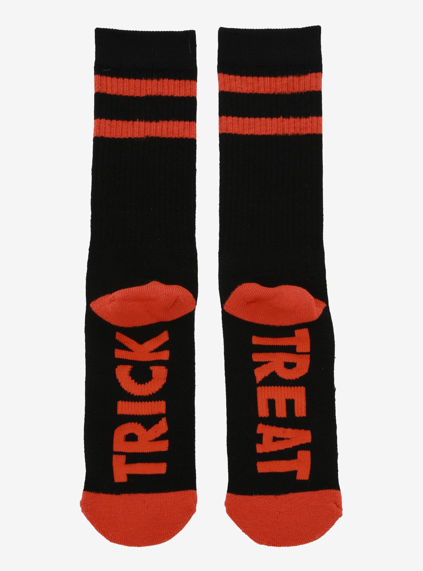 Trick Or Treat Stripe Crew Socks, , hi-res