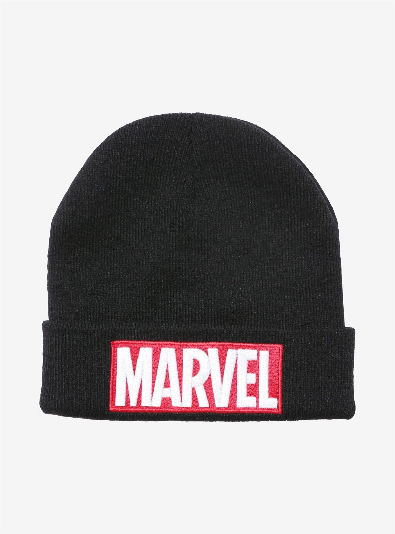 Marvel Logo Cuff Beanie - BoxLunch Exclusive, , hi-res