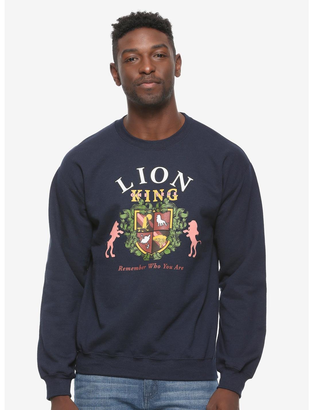 Disney The Lion King One True King Collegiate Crewneck - BoxLunch ...