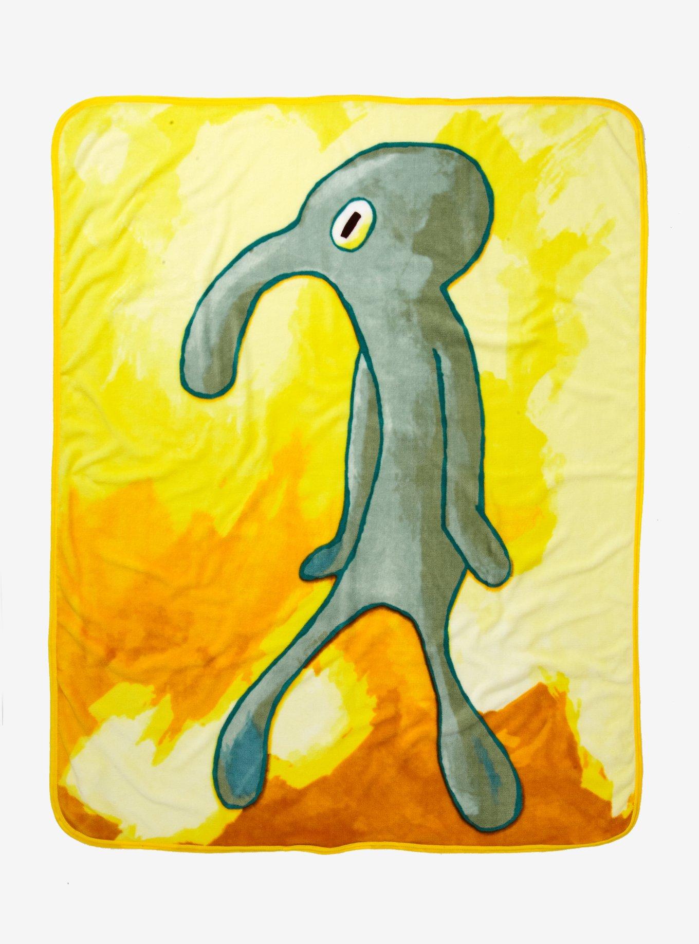 SpongeBob SquarePants Squidward Bold And Brash Throw Blanket, , hi-res
