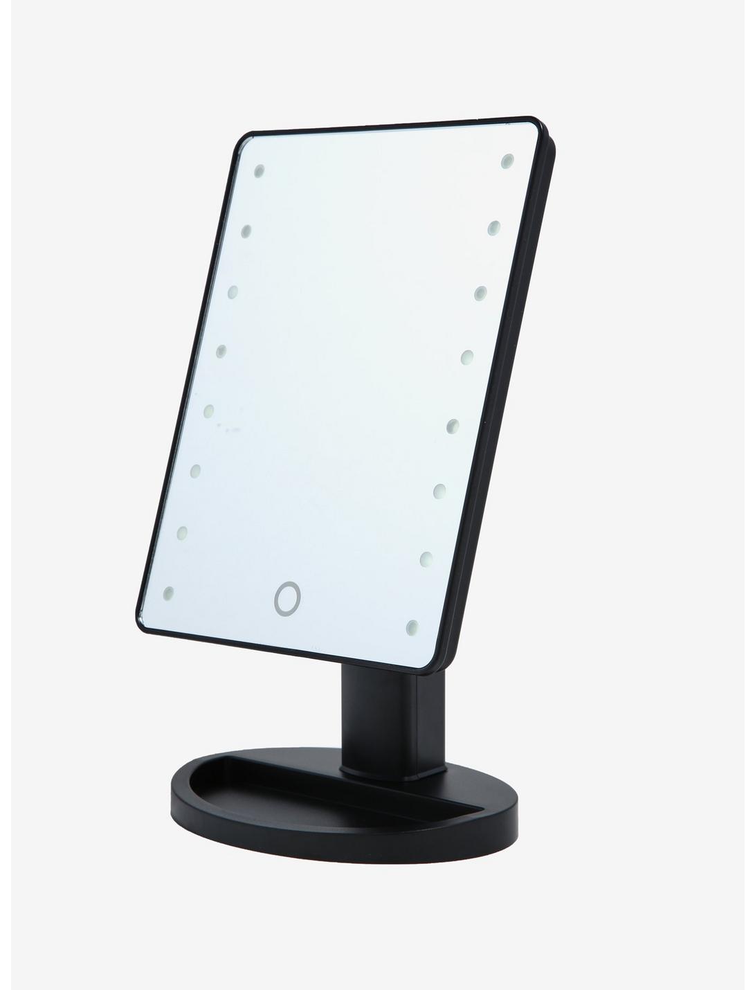 Black Light-Up LED Vanity Mirror, , hi-res
