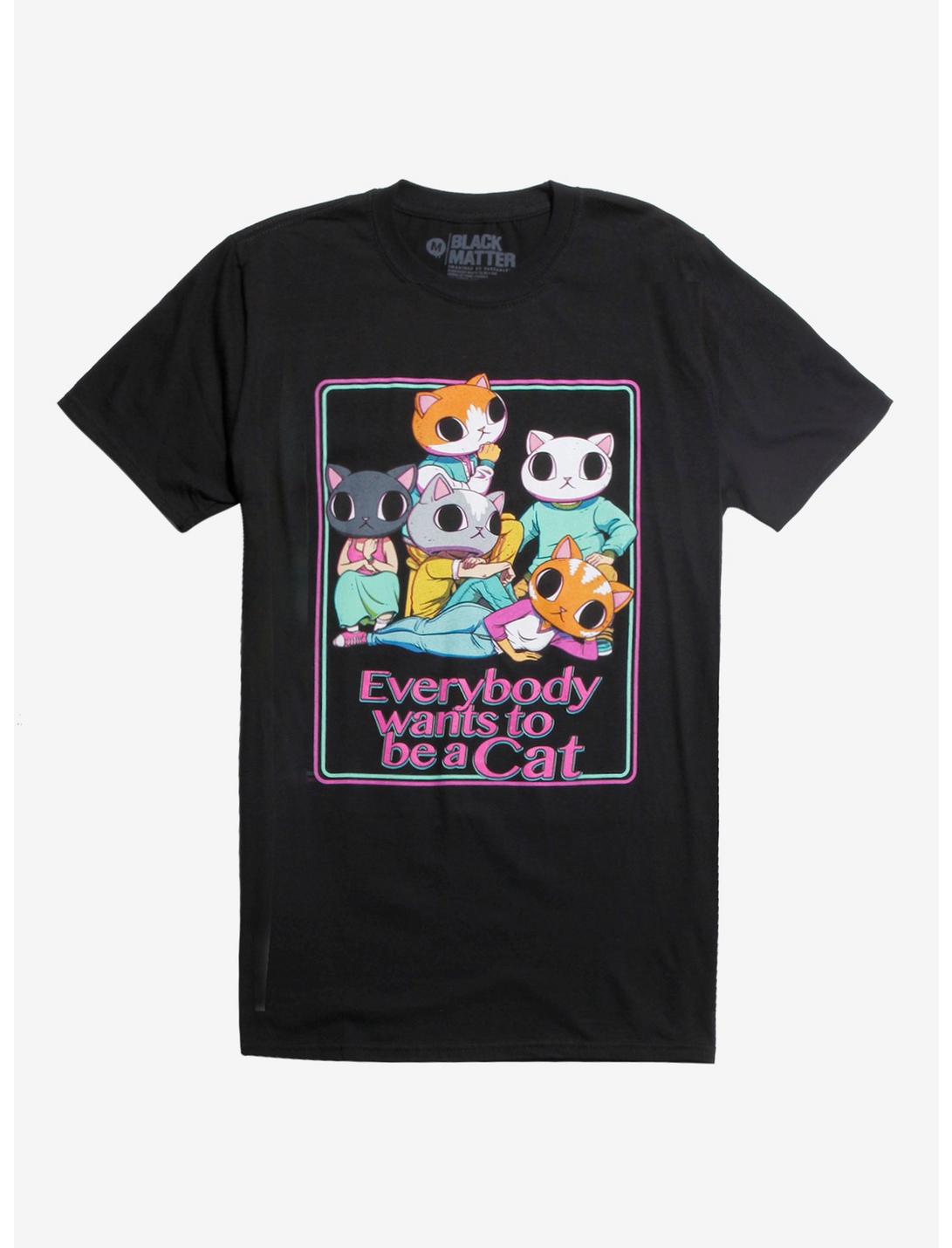 Everybody Wants To Be A Cat T-Shirt, BLACK, hi-res