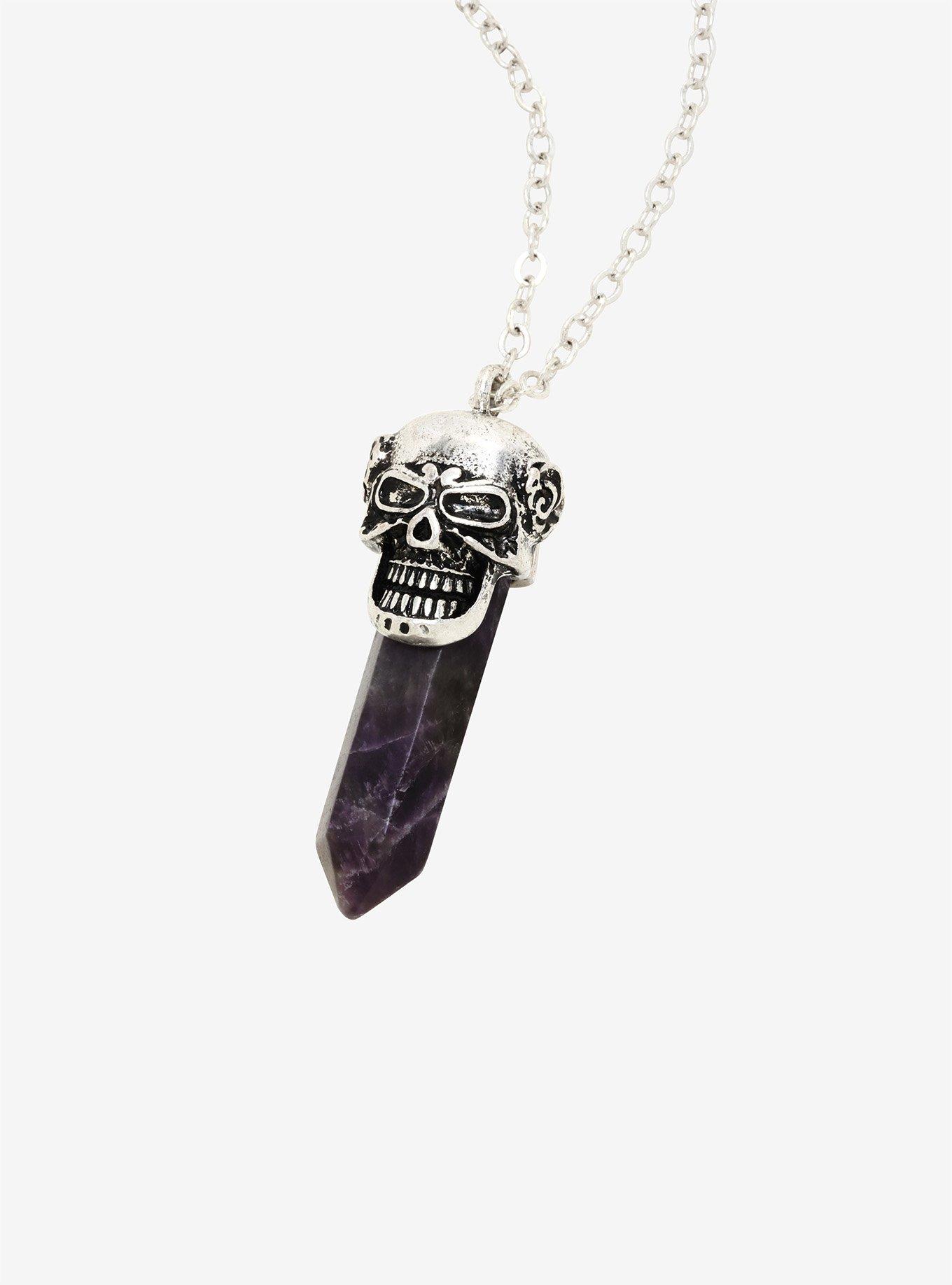 Skull Crystal Necklace, , hi-res