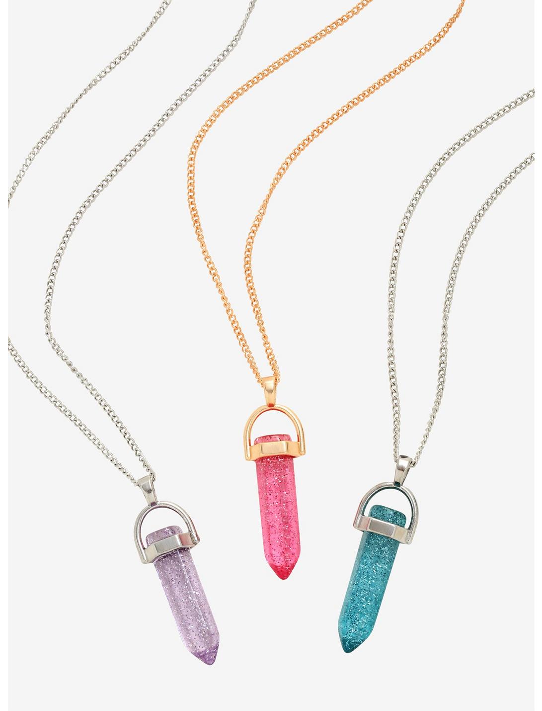 Glitter Crystals Best Friend Necklace Set, , hi-res