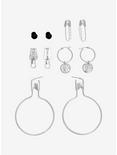 Weirdo's Gang Tack Safety Pin Hoop Earring Set, , hi-res