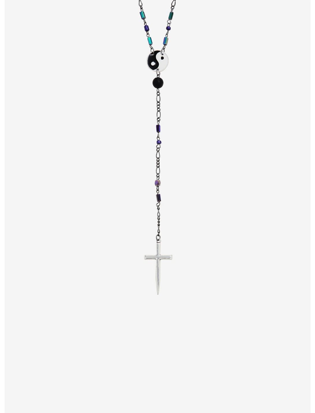 Yin-Yang Rosary Necklace, , hi-res