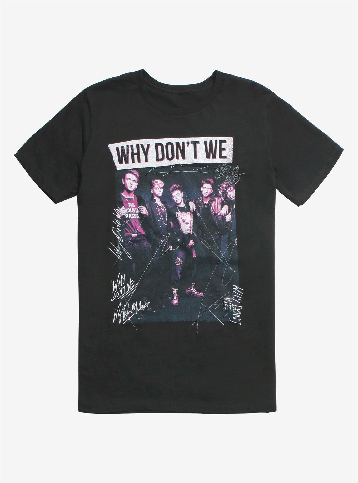 Why Don't We Signatures T-Shirt, BLACK, hi-res