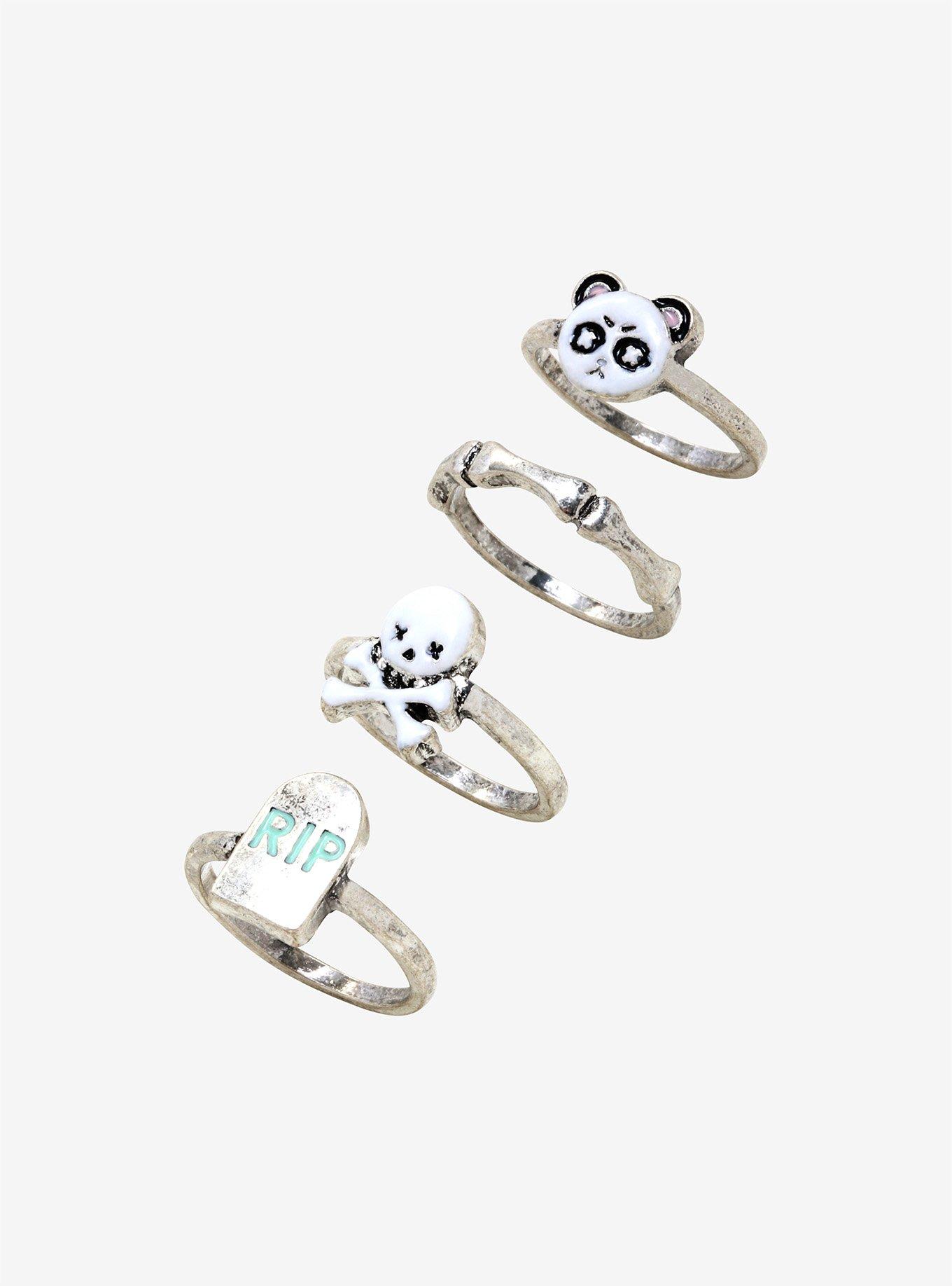 Sad Panda Ring Set, , hi-res