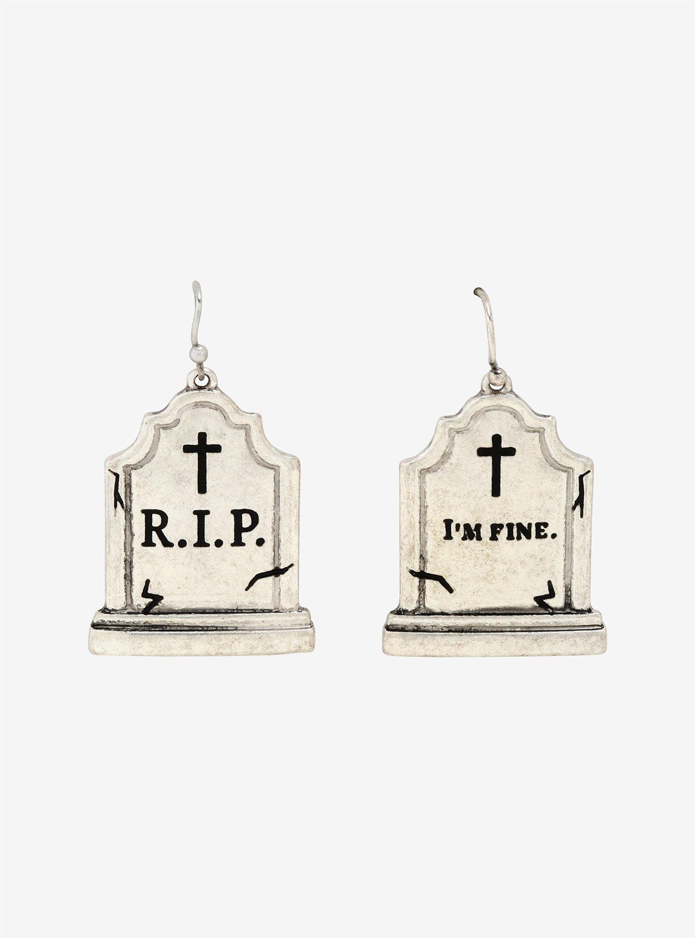 Tombstone Dangle Earrings, , hi-res