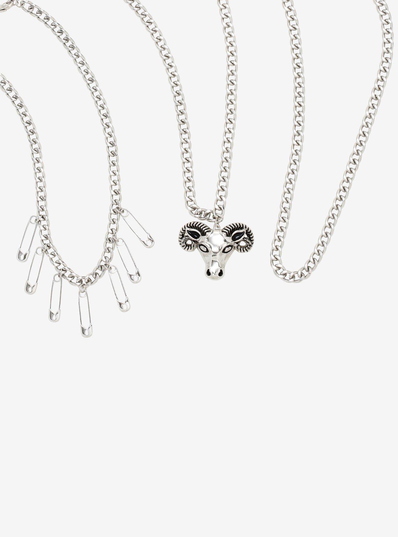 Weirdo's Gang Heavy Metal Chain Necklace Set, , hi-res