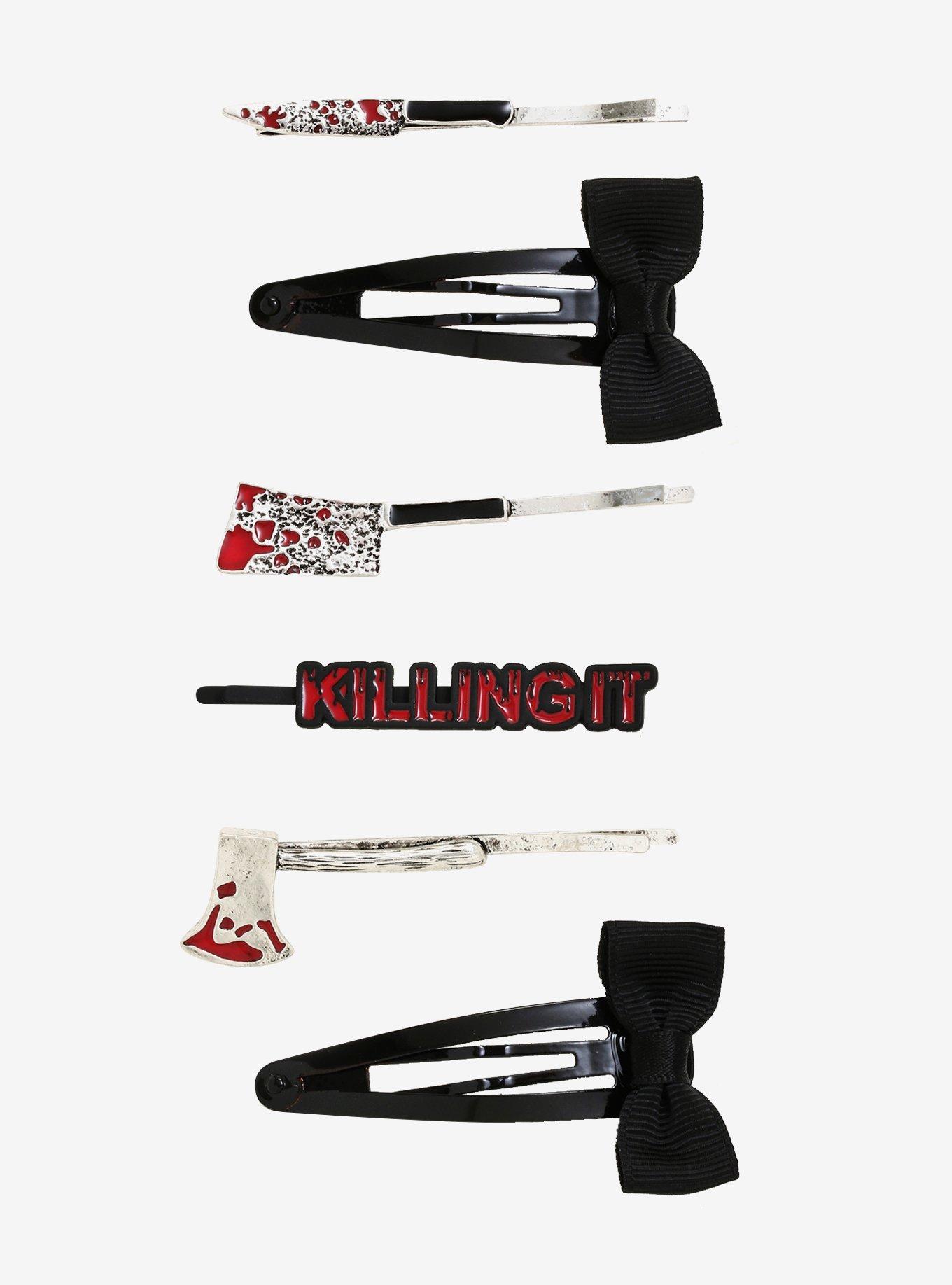 Killing It Knife Barrette Set, , hi-res