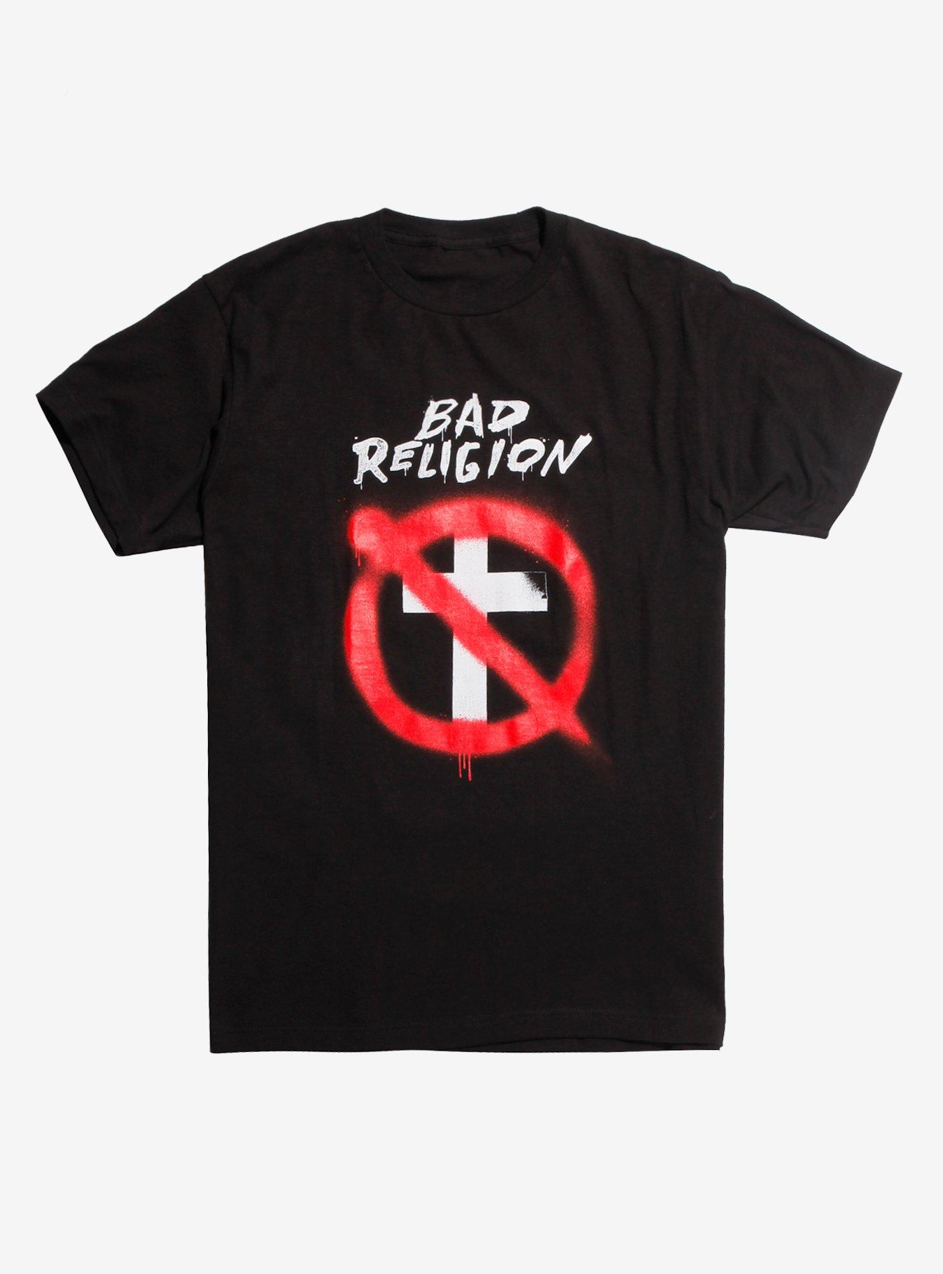 Bad Religion Crossbuster T-Shirt, BLACK, hi-res