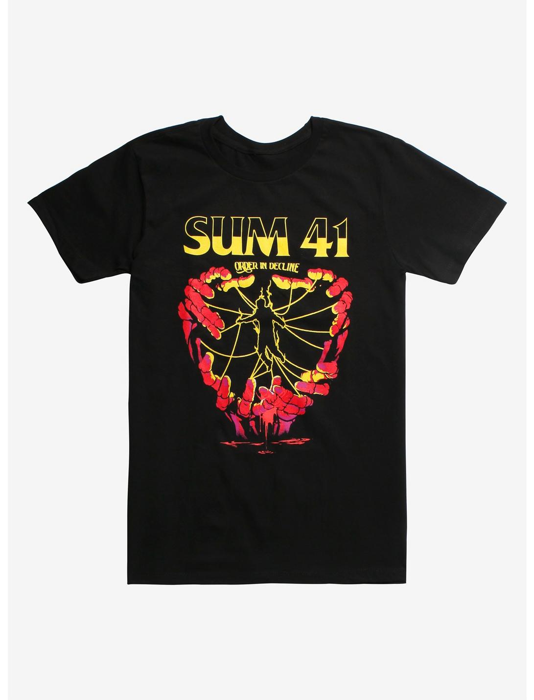 Sum 41 Order In Decline T-Shirt, BLACK, hi-res