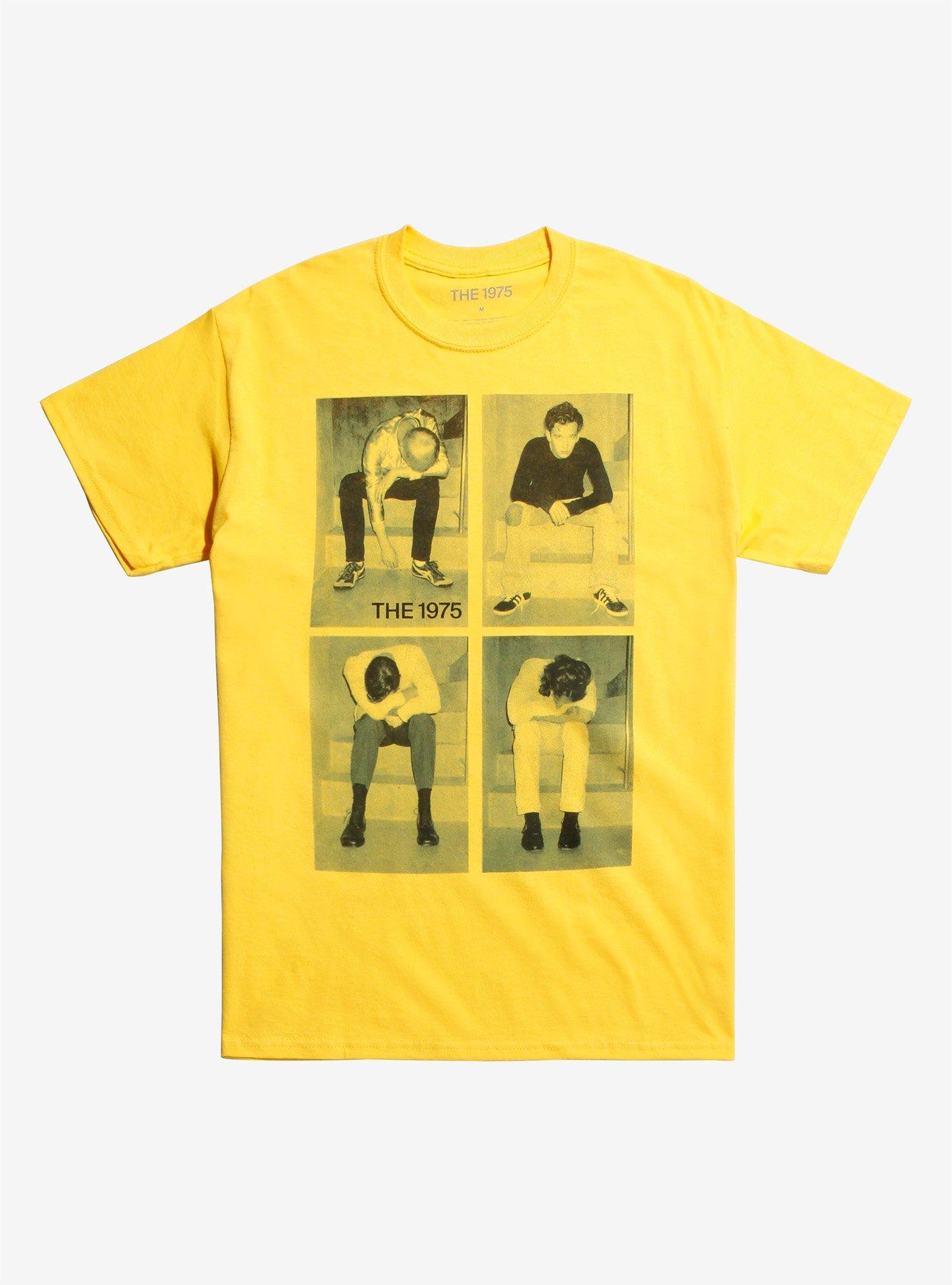 The 1975 Grid T-Shirt, YELLOW, hi-res