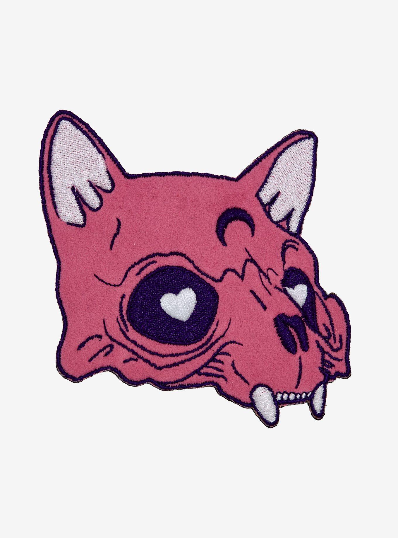 Loungefly Cat Skull Patch, , hi-res