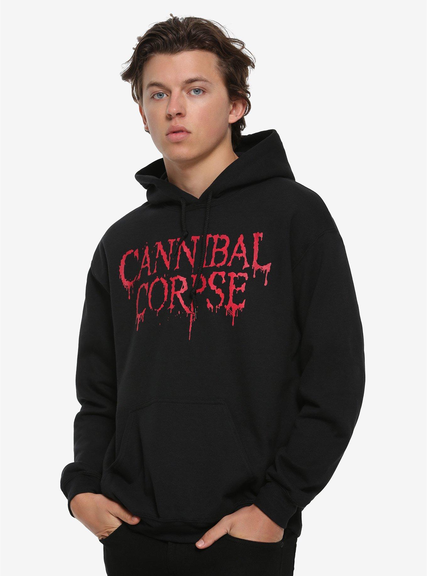 Cannibal Corpse Logo Hoodie, BLACK, hi-res
