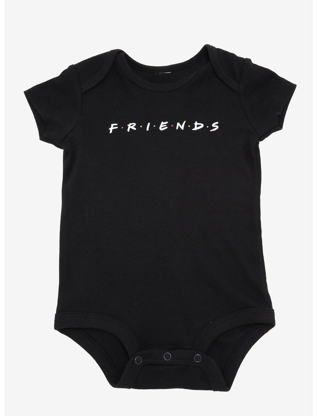 Friends Classic Logo Infant Bodysuit - BoxLunch Exclusive, BLACK, hi-res